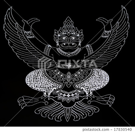 Garuda on the temple wall 17830540