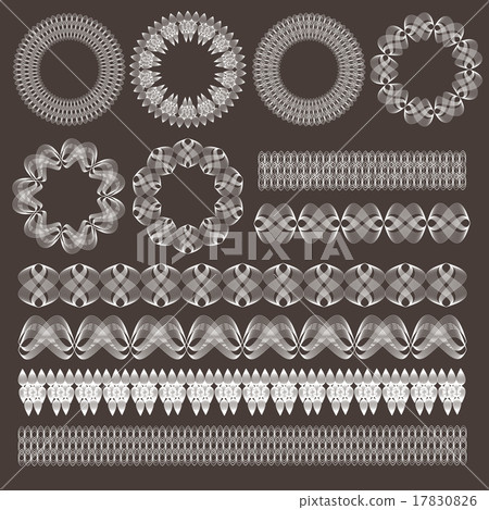Guilloche vector elements. Guilloche vector elements. 17830826