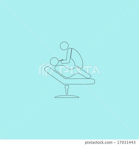 Dental clinic. Dentist treats teeth man in a chair 17831443