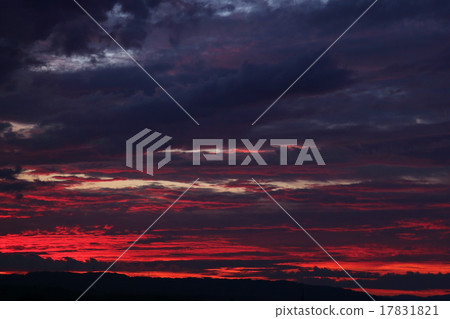 Red developing sunset 17831821