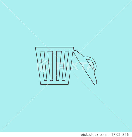 Trash can. Vector illustration 17831866