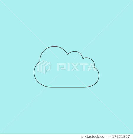 cloud icon, vector illustration. Flat design style - Stock Illustration ...