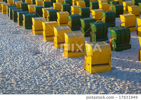 Beach chairs on the beach in Ruegen Island,Germany Beach chairs on the beach in Ruegen Island,Germany 17831949