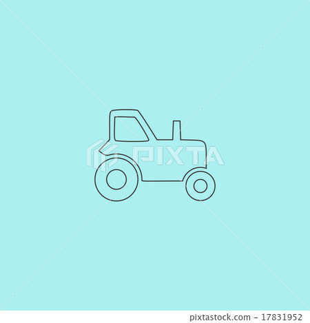 Tractor vector icon Tractor vector icon 17831952