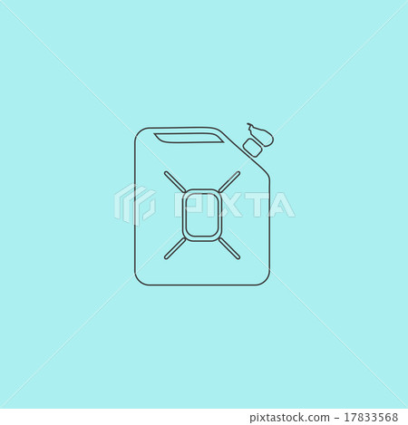 Jerrycan oil vector icon Jerrycan oil vector icon 17833568