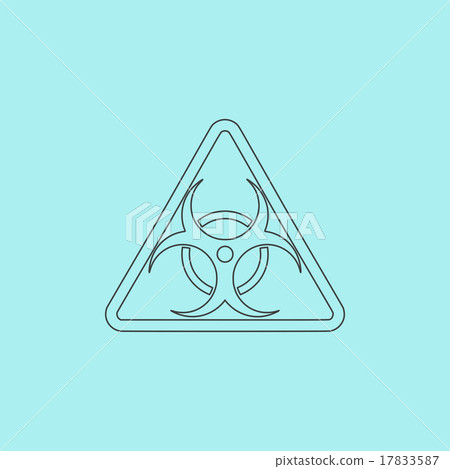 biohazard symbol icon isolated 17833587