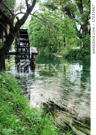 Waterwheel and stream 17833667