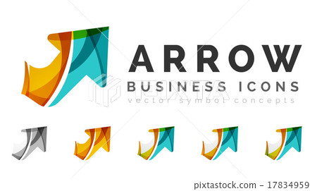 Set of arrow logo business icons - Stock Illustration [17834959] - PIXTA