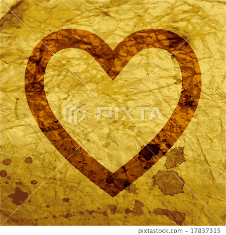 Heart. Flat modern web button and space for your t 17837315
