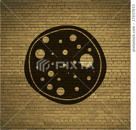 Photo camera diaphragm. Flat modern web button and 17837653