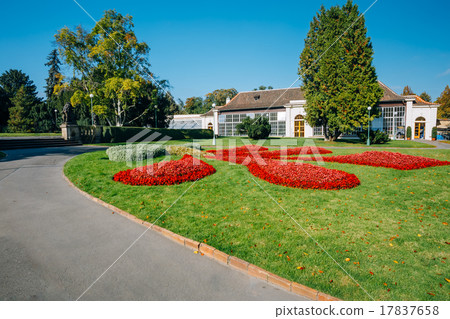 Greenhouse and flower beds in Royal Garden in Greenhouse and flower beds in Royal Garden in 17837658