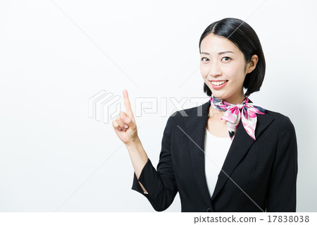女商人白色後面圖像 女商人白色後面圖像 17838038