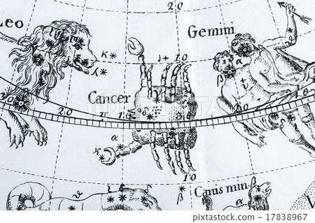 Antique astronomical map Antique astronomical map 17838967