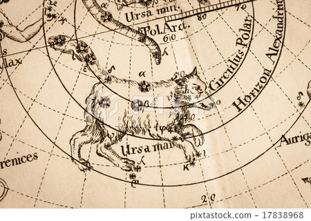 Antique astronomical map Antique astronomical map 17838968