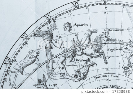 Antique astronomical map Antique astronomical map 17838988