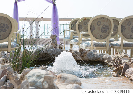 wedding arch for the ceremony of flowers. 17839416