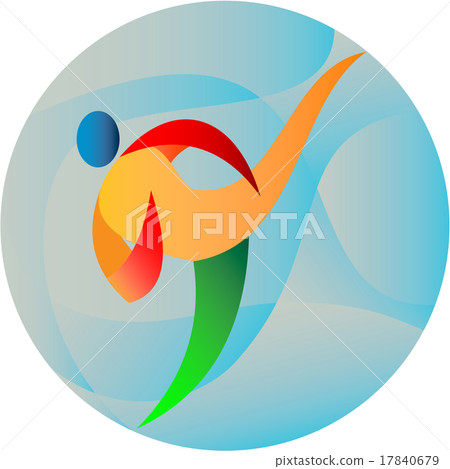 Taekwondo Fighter Kicking Circle Retro Taekwondo Fighter Kicking Circle Retro 17840679