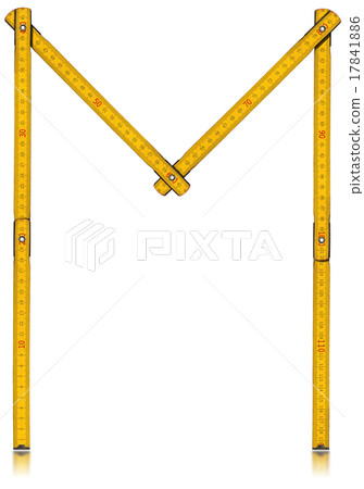 Font M - Old Yellow Meter Ruler Font M - Old Yellow Meter Ruler 17841886