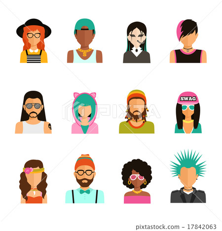 Subculture People Portraits Set 17842063