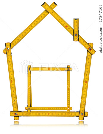 House - Wooden Folding Ruler 17847165