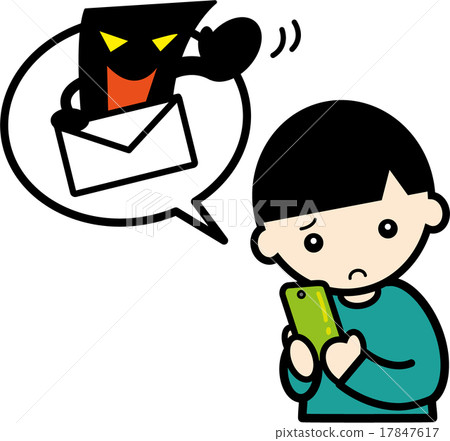 Boy receiving spam Boy receiving spam 17847617