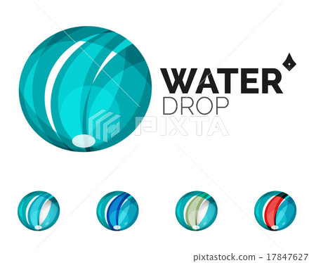 Set of abstract eco water icons, business logotype Set of abstract eco water icons, business logotype 17847627