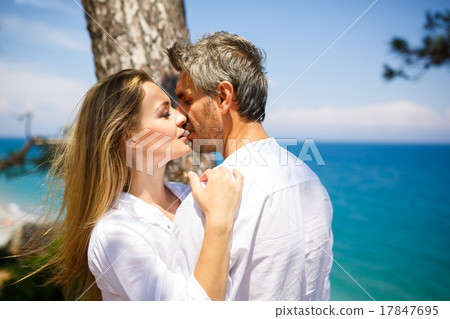 Happy couple on the seacoast Happy couple on the seacoast 17847695