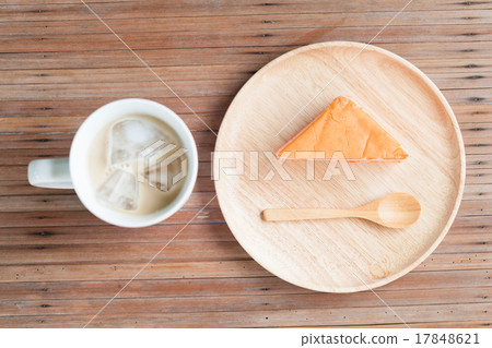 Orange cake and coffee 17848621