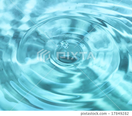 abstract of water drop in cool color tone 17849282