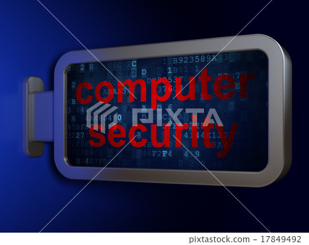 Security concept: Computer Security on billboard 17849492