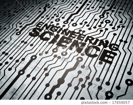 Science concept: circuit board with Engineering Science concept: circuit board with Engineering 17850057