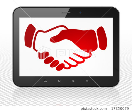 Politics concept: Tablet Pc Computer with Politics concept: Tablet Pc Computer with 17850079