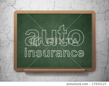 Insurance concept: Auto Insurance on chalkboard 17850125