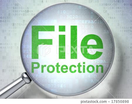 Privacy concept: File Protection with optical 17850898