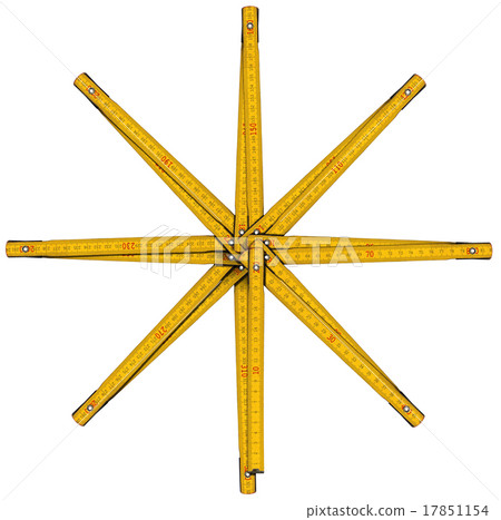 Wooden Folding Ruler Star Shaped - Stock Illustration [17851154] - PIXTA
