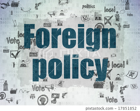 Politics concept: Foreign Policy on Digital Paper Politics concept: Foreign Policy on Digital Paper 17851852