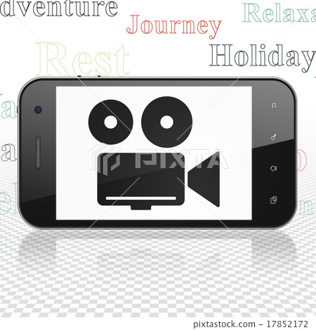 Vacation concept: Smartphone with Camera on 17852172
