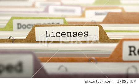 Licenses on Business Folder in Catalog. Licenses on Business Folder in Catalog. 17852497
