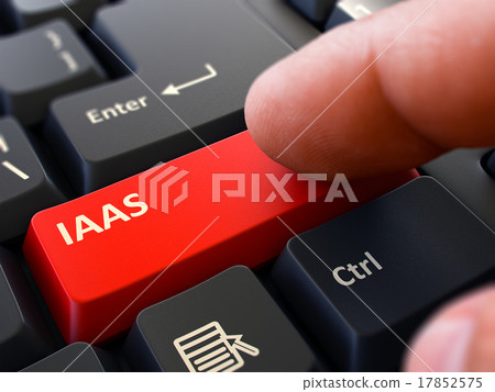 IAAS - Written on Red Keyboard Key. IAAS - Written on Red Keyboard Key. 17852575