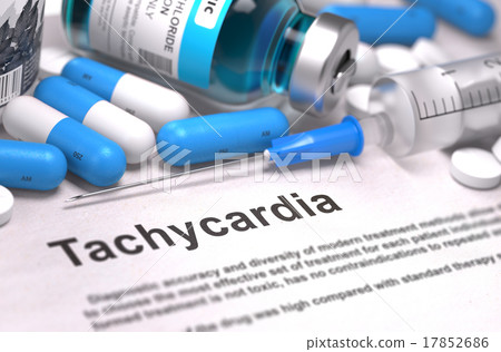 Diagnosis - Tachycardia. Medical Concept. 3D 17852686