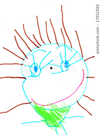 funny mug. children's drawing. 17852888