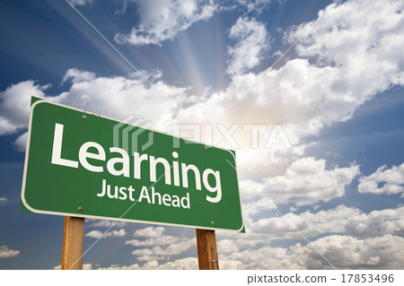 Learning Green Road Sign Over Clouds Learning Green Road Sign Over Clouds 17853496