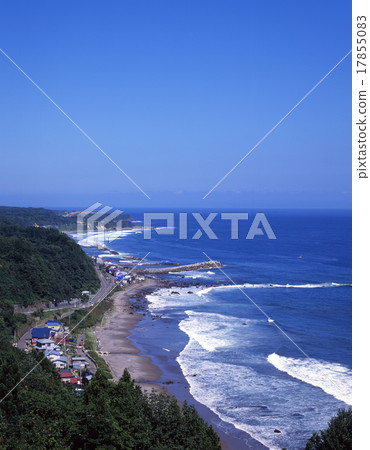 Coastline and Tsugaru Straits Coastline and Tsugaru Straits 17855083