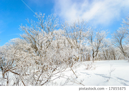 Winter snowy mountain ice and blue sky 17855875