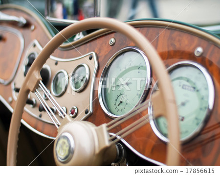 Vintage car dashboard 17856615