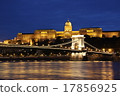 Hungary Buda Castle in Budapest and Szechenyi Chain Bridge Night view 17856925