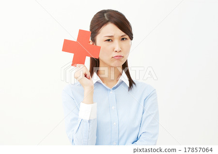 女商人十字架標誌 17857064