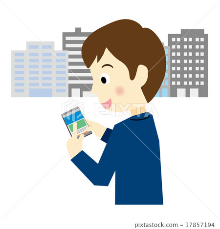 操作智能手機的商人 操作智能手機的商人 17857194