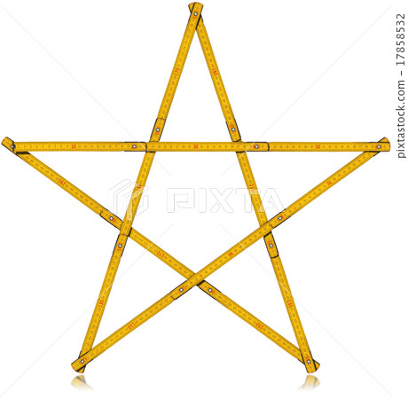 Wooden Folding Ruler Star Shaped Wooden Folding Ruler Star Shaped 17858532