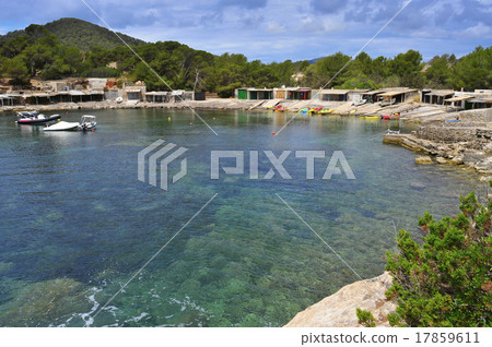 Sa Caleta cove in Ibiza Island, Spain 17859611
